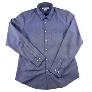Mizzen + Main Performance Men’s wear‎ Trim No Tuck Size Medium Blue Line pattern